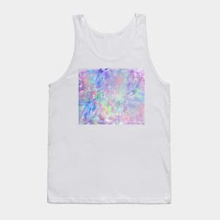 Holographic Pattern Texture Tank Top